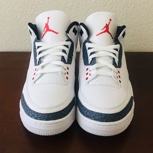 AIR JORDAN RETRO 3 “FIRE RED” DENIM Size 10